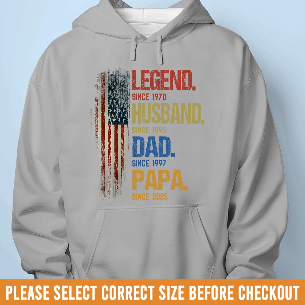 From Legend To Papa - Family Personalized Custom Unisex T-shirt, Premium T-shirt, Hoodie - Father's Day, Gift For Dad, Grandpa